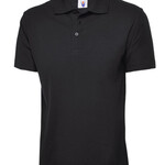 UC101 Black polo shirt