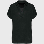 Spasso Ladies Linen Polo Shirt
