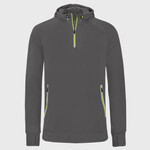 Proact Zip Neck Hooded Sweatshirt
