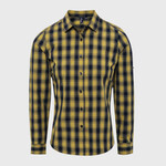 Mulligan check cotton long sleeve shirt
