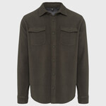 Sherpa-lined fleece overshirt