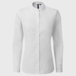 Women's banded collar 'grandad' shirt