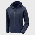 Result Genuine Recycled Ladies Three Layer Printable Hooded Soft Shell Jacket