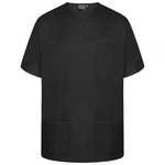 NSTP Unisex Plain Scrub Top - BLACK - WCG