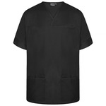 NSTP Unisex Plain Scrub Top - BLACK - WCG