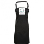 PR154 Premier ‘Colours’ Bib Apron with Pocket - BK - HCH