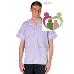 PHILZ/K716 Male Philip Striped Nursing Tunic - LILAC STRIPE, WHITE TRIM - WCG