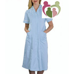 DVDDR Female Nursing Dress - SKY BLUE/WHITE TRIM - WCG