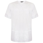 NSTP Unisex Plain Scrub Top - WHITE - WCG