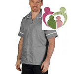 PHILZ Male Philip Tunic - STORM GREY, WHITE TRIM - WCG